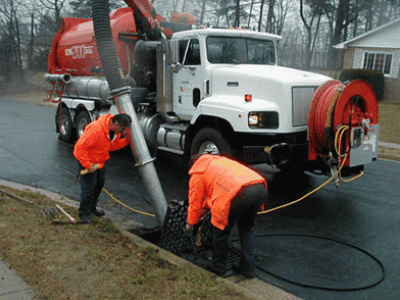 Storm drain cleaning