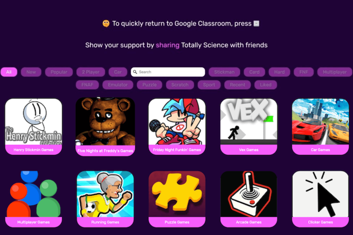 totally science.co games