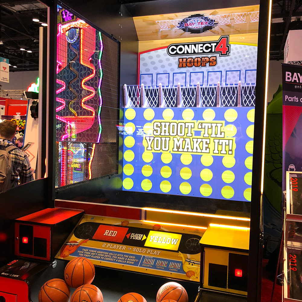 connect 4 basketball arcade game