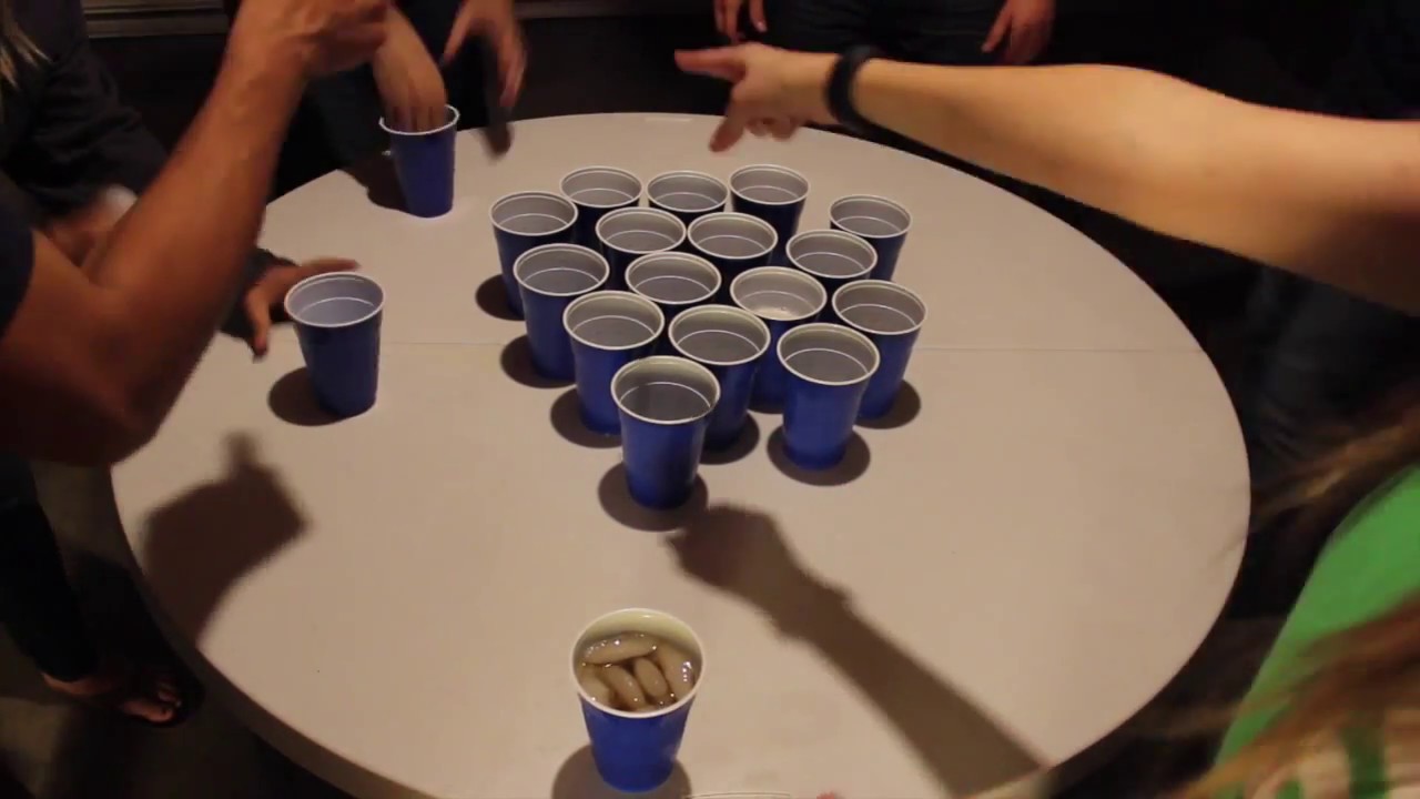 Stack cup drinking game