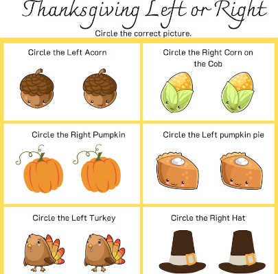 thanksgiving left right game