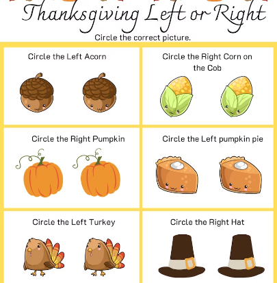 thanksgiving left right game