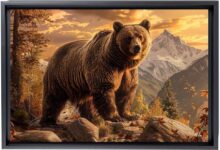 Bear Wall Art : Amazon.Com - B0992qqvn7